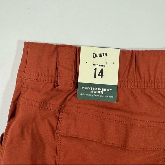New Duluth Dry On The Fly Shorts Cargo Orange - Picture 4 of 8
